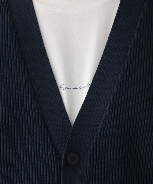 GLOBAL WORK（グローバルワーク）の「トクトク2SETアゼカーディガン&長袖Tシャツ/645536（カーディガン/ボレロ・メンズ・ネイビー/ベージュ/ブラック/グリーン/サックスブルー・SMALL/X-LARGE/LARGE/MEDIUM）」の22枚目の写真