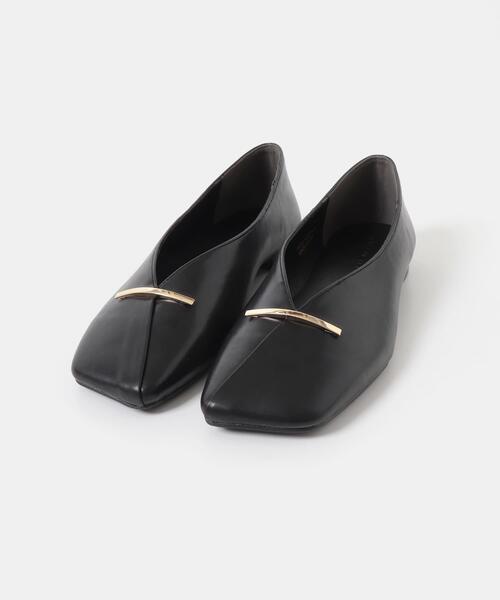 SENSE OF PLACE by URBAN RESEARCH(センスオブプレイスバイアーバンリサーチ)の「『抗菌』スクエアカットフラットシューズ(その他シューズ・レディース・ブラウン/アイボリー/ブラック・LARGE/SMALL/MEDIUM)」の9枚目の写真