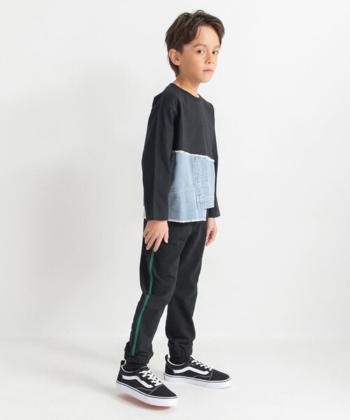 BRANSHES（ブランシェス）の「【サイドライン入り】ジョガーパンツ（その他パンツ・キッズ・ブルー/ブラック・150/90/120/140/100/130/110/80/160）」の16枚目の写真