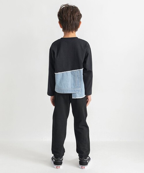 BRANSHES（ブランシェス）の「【サイドライン入り】ジョガーパンツ（その他パンツ・キッズ・ブルー/ブラック・150/90/120/140/100/130/110/80/160）」の12枚目の写真