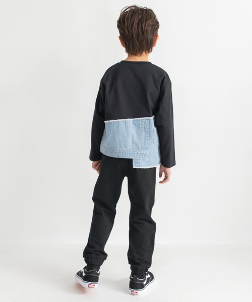 BRANSHES（ブランシェス）の「【サイドライン入り】ジョガーパンツ（その他パンツ・キッズ・ブルー/ブラック・150/90/120/140/100/130/110/80/160）」の9枚目の写真