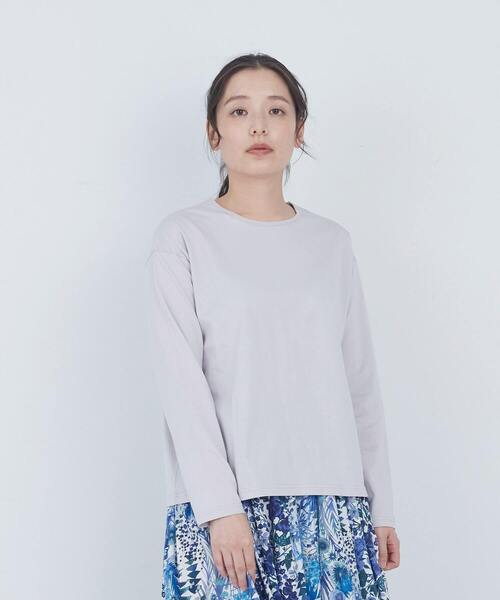 ADIEU TRISTESSE(アデュートリステス)の「刺繍入りロングスリーブTシャツ(Tシャツ/カットソー・レディース・アイボリー/グレー/ピンク・FREE)」の3枚目の写真