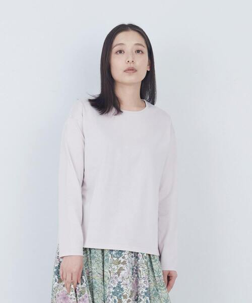 刺繍入りロングスリーブTシャツ（Tシャツ/カットソー）｜ADIEU