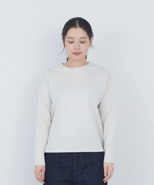 ADIEU TRISTESSE(アデュートリステス)の「刺繍入りロングスリーブTシャツ(Tシャツ/カットソー・レディース・アイボリー/グレー/ピンク・FREE)」の7枚目の写真