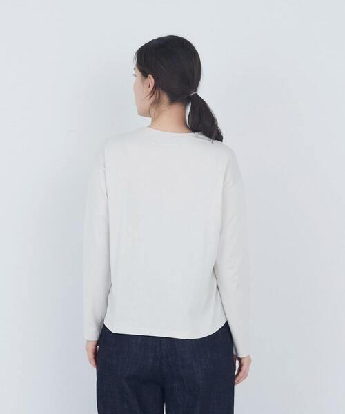ADIEU TRISTESSE(アデュートリステス)の「刺繍入りロングスリーブTシャツ(Tシャツ/カットソー・レディース・アイボリー/グレー/ピンク・FREE)」の9枚目の写真