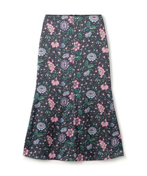 SOULEIADO（ソレイアード）の「ポリエステルサテンプリント ソフトマーメイドスカート（スカート）」