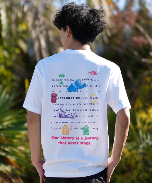THE NORTH FACE(ザノースフェイス)の「THE NORTH FACE/ノースフェイス メンズ 半袖Tシャツ ショートスリーブTシャツ NT32643(Tシャツ/カットソー・メンズ・ホワイト/ブラック・XXL/XL/S/L/M)」の4枚目の写真