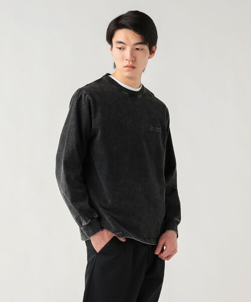 BEAMS HEART(ビームスハート)の「【6/18値下げ】スノーウォッシュ ステッチ ロングスリーブ カットソー(ユニセックス)(Tシャツ/カットソー・メンズ・ブラック/ブラウン・MEDIUM/LARGE/SMALL)」の1枚目の写真