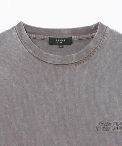 BEAMS HEART(ビームスハート)の「【6/18値下げ】スノーウォッシュ ステッチ ロングスリーブ カットソー(ユニセックス)(Tシャツ/カットソー・メンズ・ブラック/ブラウン・MEDIUM/LARGE/SMALL)」の4枚目の写真