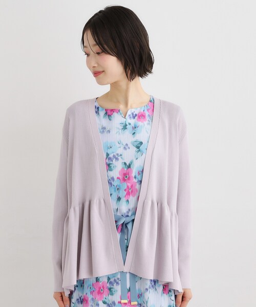 LAURA ASHLEY(ローラアシュレイ)の「【人気デザイン!シルク混/洗える】フリルカーディガン(カーディガン/ボレロ・レディース・パープル/ネイビー/グレー・38/40)」の16枚目の写真