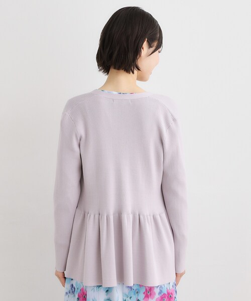 LAURA ASHLEY(ローラアシュレイ)の「【人気デザイン!シルク混/洗える】フリルカーディガン(カーディガン/ボレロ・レディース・パープル/ネイビー/グレー・38/40)」の18枚目の写真
