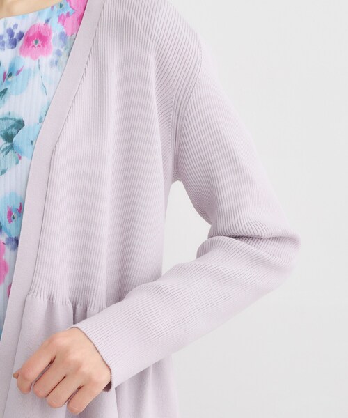 LAURA ASHLEY(ローラアシュレイ)の「【人気デザイン!シルク混/洗える】フリルカーディガン(カーディガン/ボレロ・レディース・パープル/ネイビー/グレー・38/40)」の20枚目の写真