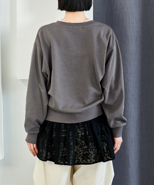 FREAK'S STORE(フリークスストア)の「【セットアイテム】レイヤード キャミソールセット スウェットプルオーバー(スウェット・レディース・ブラック/チャコールグレー/ライトグレー・フリ-)」の15枚目の写真