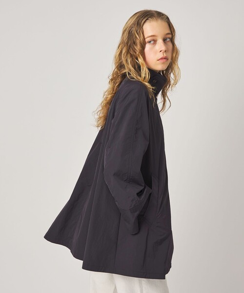 Steven Alan（スティーブンアラン）の「＜Steven Alan＞ナイロン テント ショート コート（ステンカラーコート・レディース・ネイビー/グレー・S/M/L）」の3枚目の写真