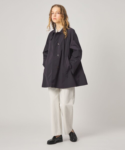 Steven Alan（スティーブンアラン）の「＜Steven Alan＞ナイロン テント ショート コート（ステンカラーコート・レディース・ネイビー/グレー・S/M/L）」の7枚目の写真