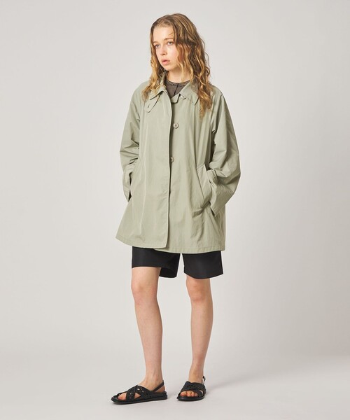 Steven Alan（スティーブンアラン）の「＜Steven Alan＞ナイロン テント ショート コート（ステンカラーコート・レディース・ネイビー/グレー・S/M/L）」の8枚目の写真