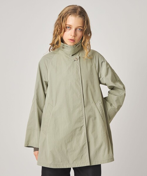 Steven Alan（スティーブンアラン）の「＜Steven Alan＞ナイロン テント ショート コート（ステンカラーコート・レディース・ネイビー/グレー・S/M/L）」の9枚目の写真