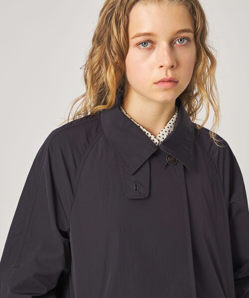 Steven Alan（スティーブンアラン）の「＜Steven Alan＞ナイロン テント ショート コート（ステンカラーコート・レディース・ネイビー/グレー・S/M/L）」の14枚目の写真