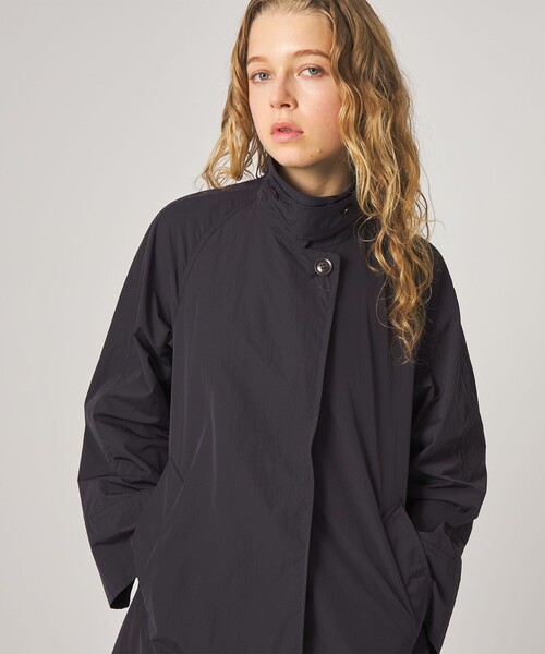 Steven Alan（スティーブンアラン）の「＜Steven Alan＞ナイロン テント ショート コート（ステンカラーコート・レディース・ネイビー/グレー・S/M/L）」の15枚目の写真