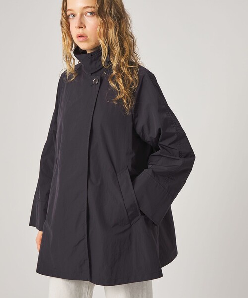 Steven Alan（スティーブンアラン）の「＜Steven Alan＞ナイロン テント ショート コート（ステンカラーコート・レディース・ネイビー/グレー・S/M/L）」の16枚目の写真