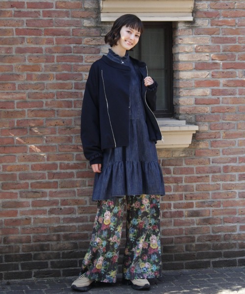 H.A.K（ハク）の「ライトオンスデニム　ロングブラウス（シャツ/ブラウス・レディース・ネイビー/ブルー・FREE）」の7枚目の写真