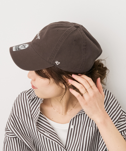 Spick & Span（スピックアンドスパン）の「《WEB限定カラーあり / 》'47 / フォーティーセブン  HANDWRITTEN CITY（キャップ・レディース・グレー/ブラウン/ベージュ/グリーン・FREE）」の5枚目の写真