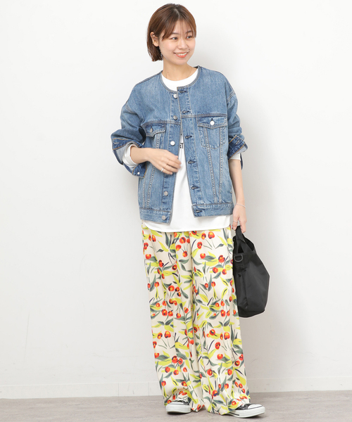 JOURNAL STANDARD relume（ジャーナルスタンダード　レリューム）の「ボカシフラワーヴィンテージイージーパンツ（その他パンツ・レディース・ブラック/アイボリー・FREE）」の11枚目の写真