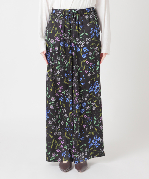 JOURNAL STANDARD relume（ジャーナルスタンダード　レリューム）の「ボカシフラワーヴィンテージイージーパンツ（その他パンツ・レディース・ブラック/アイボリー・FREE）」の21枚目の写真