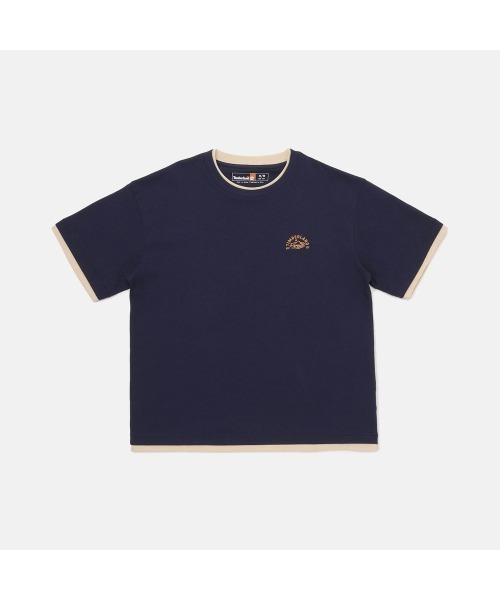 Timberland(ティンバーランド)の「ヘビーウェイト 半袖 Tシャツ ユニセックス(Tシャツ/カットソー・メンズ・ネイビー・XX-LARGE/X-LARGE/SMALL/MEDIUM/LARGE)」の1枚目の写真