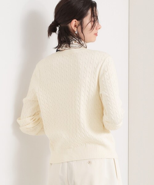 THE SHOP TK （ザ ショップ ティーケー ）の「【POLO BCS 別注】ケーブルカーディガン（カーディガン/ボレロ・レディース・イエロー系その他/ネイビー/アイボリー・12/13）」の21枚目の写真