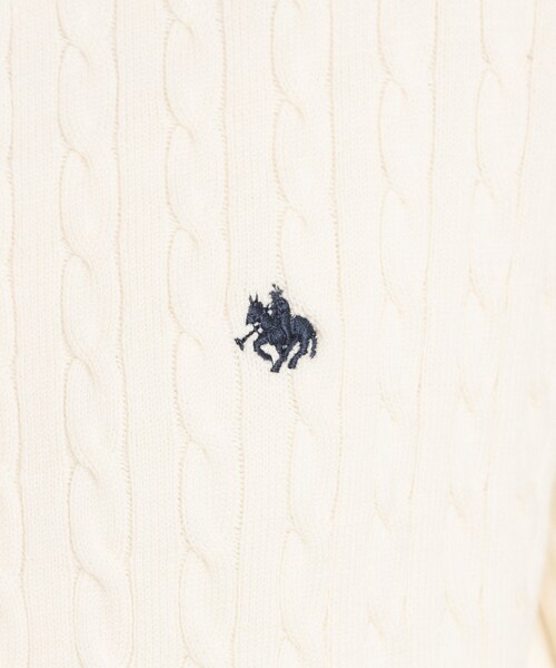 THE SHOP TK （ザ ショップ ティーケー ）の「【POLO BCS 別注】ケーブルカーディガン（カーディガン/ボレロ・レディース・イエロー系その他/ネイビー/アイボリー・12/13）」の19枚目の写真