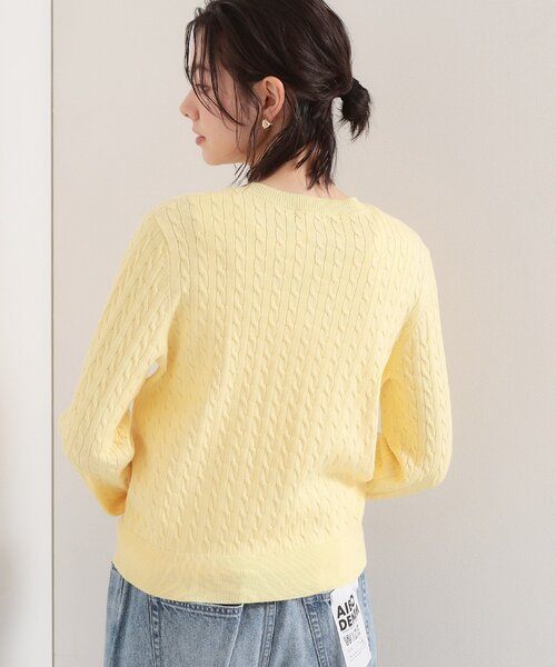 THE SHOP TK （ザ ショップ ティーケー ）の「【POLO BCS 別注】ケーブルカーディガン（カーディガン/ボレロ・レディース・イエロー系その他/ネイビー/アイボリー・12/13）」の17枚目の写真