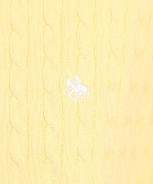 THE SHOP TK （ザ ショップ ティーケー ）の「【POLO BCS 別注】ケーブルカーディガン（カーディガン/ボレロ・レディース・イエロー系その他/ネイビー/アイボリー・12/13）」の15枚目の写真