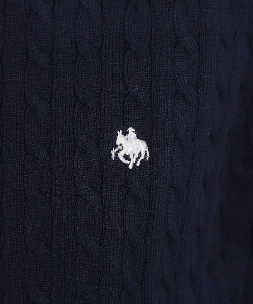 THE SHOP TK （ザ ショップ ティーケー ）の「【POLO BCS 別注】ケーブルカーディガン（カーディガン/ボレロ・レディース・イエロー系その他/ネイビー/アイボリー・12/13）」の11枚目の写真