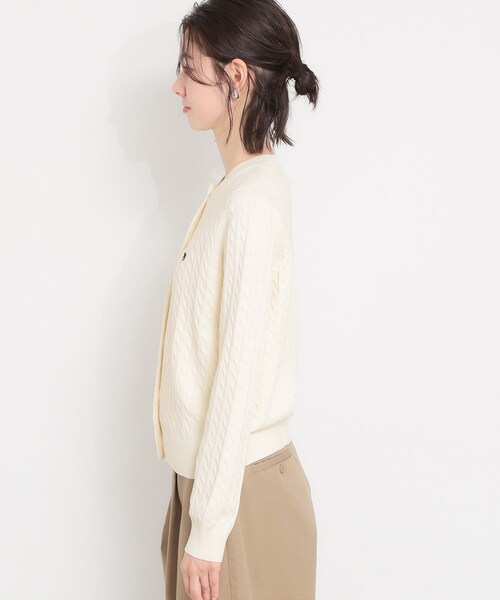 THE SHOP TK （ザ ショップ ティーケー ）の「【POLO BCS 別注】ケーブルカーディガン（カーディガン/ボレロ・レディース・イエロー系その他/ネイビー/アイボリー・12/13）」の9枚目の写真