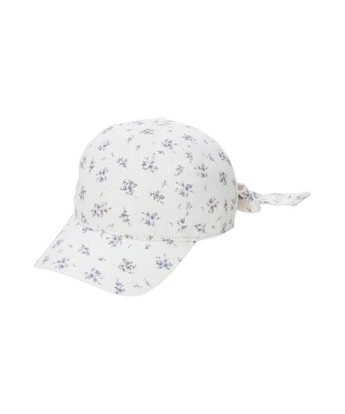 Samansa Mos2（サマンサ モスモス）の「バックリボンアソートキャップ（ハット・レディース・ブラウン/ラベンダー/ベージュ・F）」の3枚目の写真