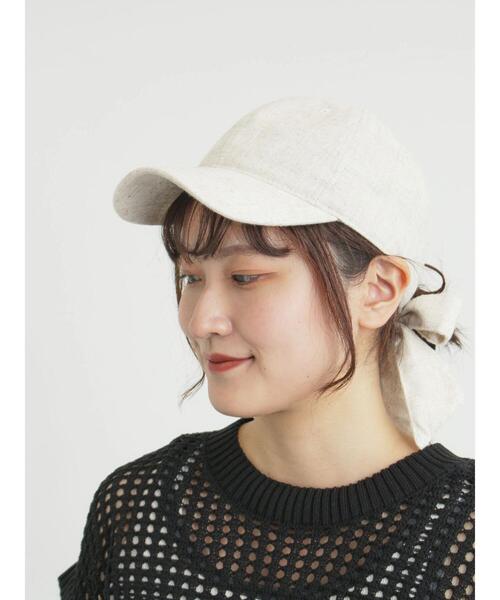 Samansa Mos2（サマンサ モスモス）の「バックリボンアソートキャップ（ハット・レディース・ブラウン/ラベンダー/ベージュ・F）」の2枚目の写真