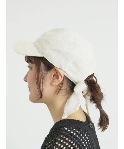 Samansa Mos2（サマンサ モスモス）の「バックリボンアソートキャップ（ハット・レディース・ブラウン/ラベンダー/ベージュ・F）」の9枚目の写真