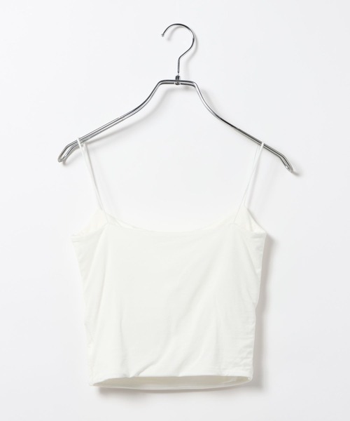 3.3 Field Trip （3.3フィールドトリップ）の「3.3 Field Trip／シンプルカップ付きキャミ（キャミソール・レディース・ブラック/オフホワイト・FREE）」の6枚目の写真