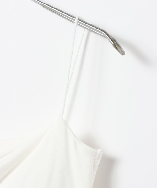 3.3 Field Trip （3.3フィールドトリップ）の「3.3 Field Trip／シンプルカップ付きキャミ（キャミソール・レディース・ブラック/オフホワイト・FREE）」の8枚目の写真