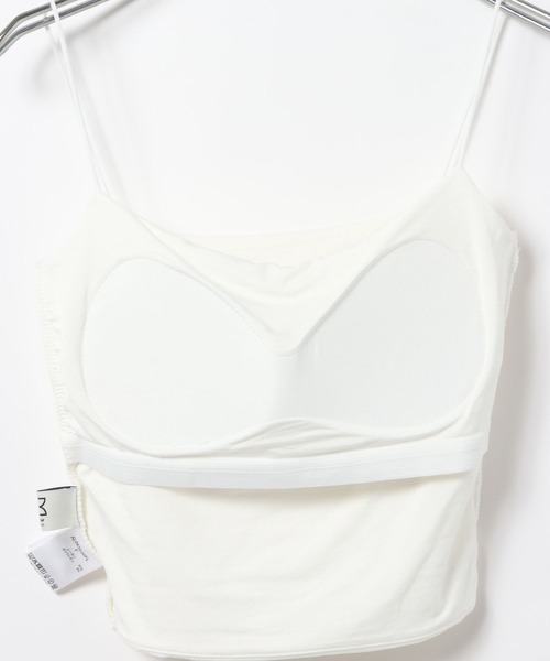 3.3 Field Trip （3.3フィールドトリップ）の「3.3 Field Trip／シンプルカップ付きキャミ（キャミソール・レディース・ブラック/オフホワイト・FREE）」の11枚目の写真