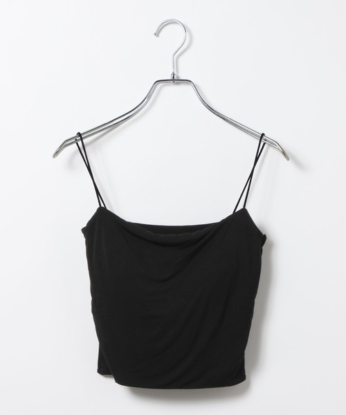 3.3 Field Trip （3.3フィールドトリップ）の「3.3 Field Trip／シンプルカップ付きキャミ（キャミソール・レディース・ブラック/オフホワイト・FREE）」の4枚目の写真