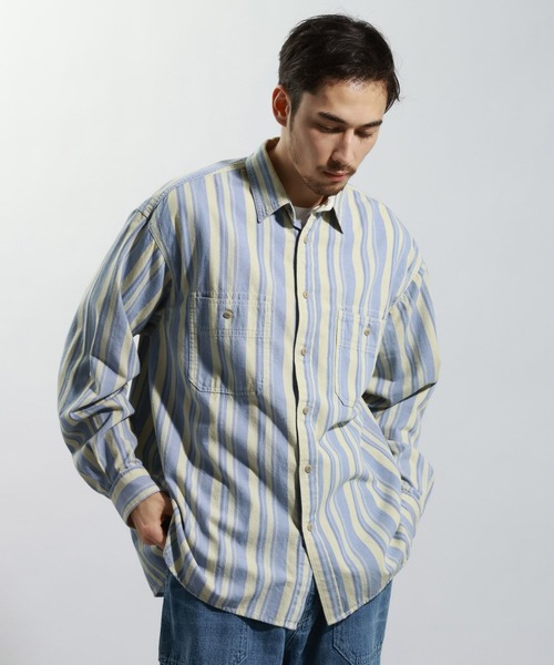 BAYFLOW(ベイフロー)の「Brightdaysアソート柄シャツ(シャツ/ブラウス・メンズ・ブルー/ピンク・MEDIUM/LARGE)」の2枚目の写真