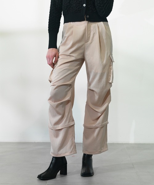 CITY TOKYO(シティトウキョウ)の「【CITY TOKYO/シティートウキョウ】ヴィンテージカーゴツイルパンツ(その他パンツ・レディース・ピンク・2/1)」の1枚目の写真