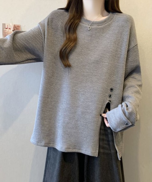Flugge(フラッジー)の「袖ボタン長袖トップス(その他トップス・レディース・ベージュ・FREE)」の5枚目の写真