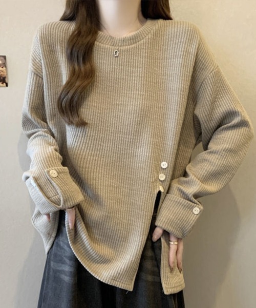 Flugge(フラッジー)の「袖ボタン長袖トップス(その他トップス・レディース・ベージュ・FREE)」の11枚目の写真