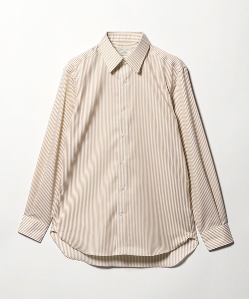 UNITED ARROWS（ユナイテッドアローズ）の「イージーケア AG ファンシーストライプ ラウンドレギュラーカラー シャツ ー抗菌防臭ー（シャツ/ブラウス・メンズ・ブラウン系・40cm/39cm/41cm/38cm）」の4枚目の写真