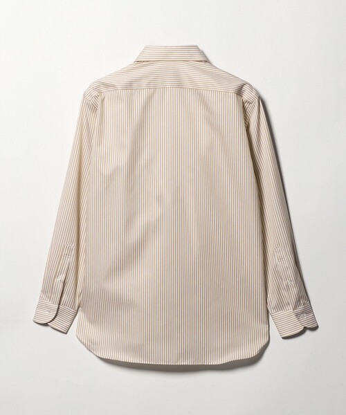 UNITED ARROWS（ユナイテッドアローズ）の「イージーケア AG ファンシーストライプ ラウンドレギュラーカラー シャツ ー抗菌防臭ー（シャツ/ブラウス・メンズ・ブラウン系・40cm/39cm/41cm/38cm）」の5枚目の写真