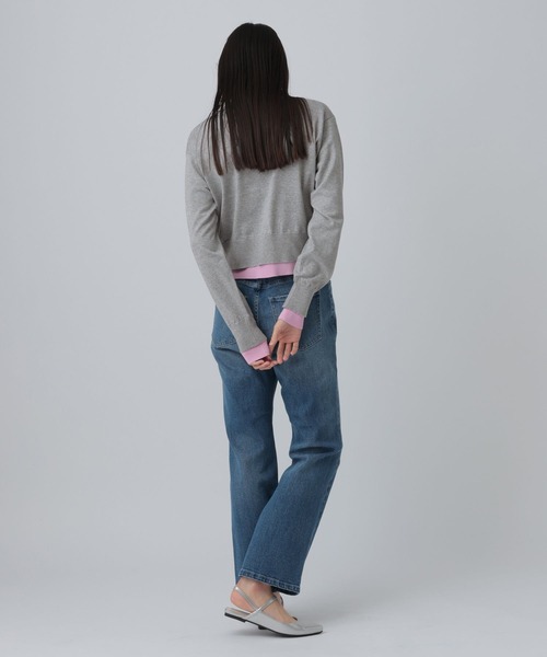 LEPSIM(レプシィム)の「12ゲージ配色レイヤーカーディガン 653190(カーディガン/ボレロ・レディース・ライトグレー/ブルー/ブラック・FREE)」の14枚目の写真