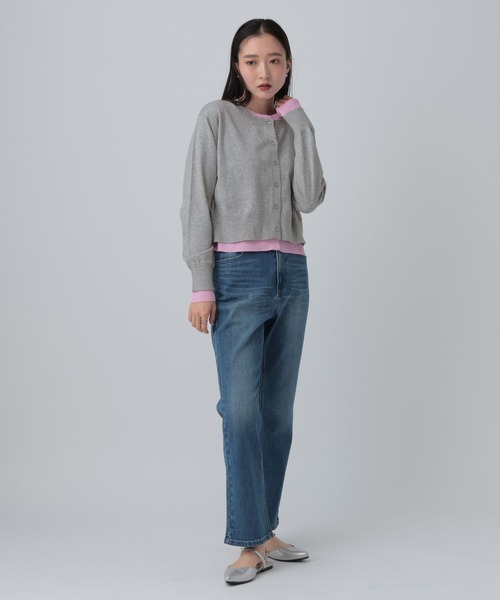 LEPSIM(レプシィム)の「12ゲージ配色レイヤーカーディガン 653190(カーディガン/ボレロ・レディース・ライトグレー/ブルー/ブラック・FREE)」の15枚目の写真